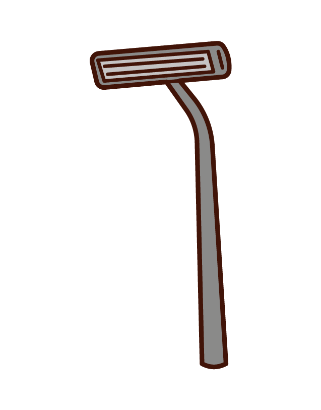 Illustration of electric shaving and electric shaver