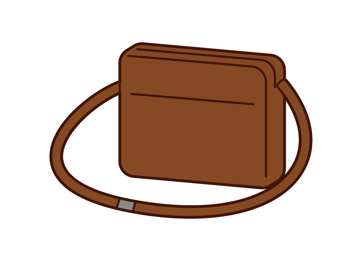 Illustration inside suitcase carry case