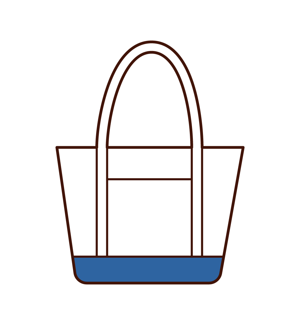 Illustration of bag and rucksack