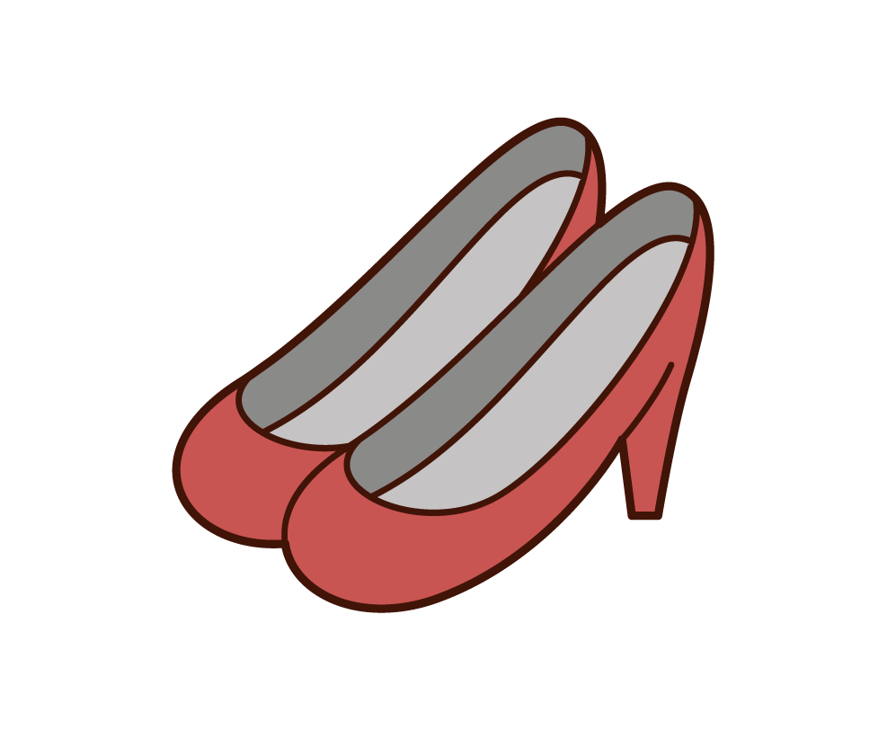 Illustration of high heels and pumps
