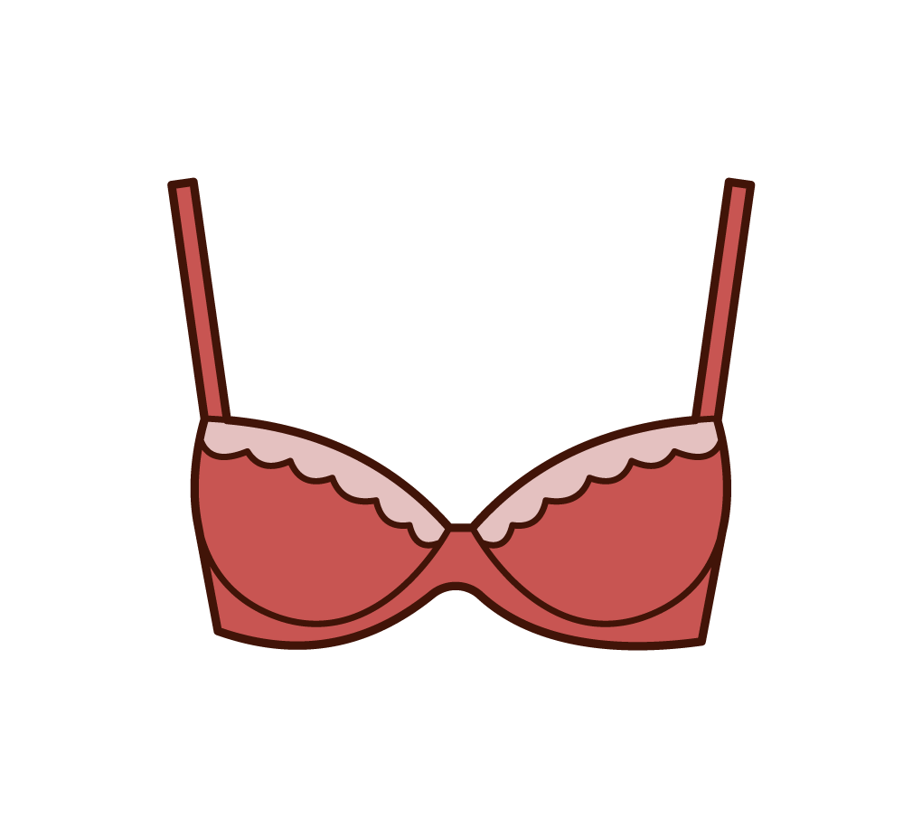 胸罩和女式內衣插圖