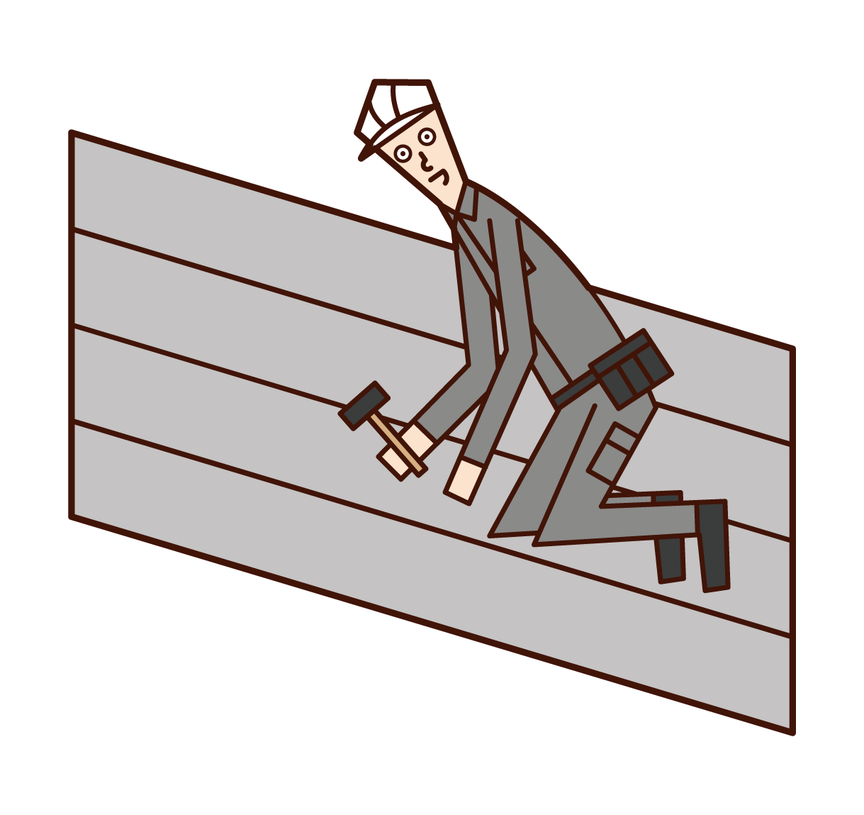 建築板金工 男性 のイラスト フリーイラスト素材 Kukukeke ククケケ