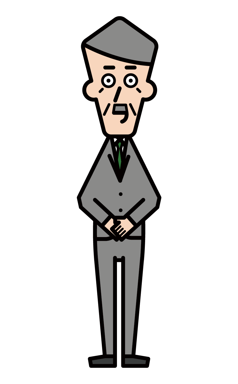 Illustration of an employee of a life insurance company (male)