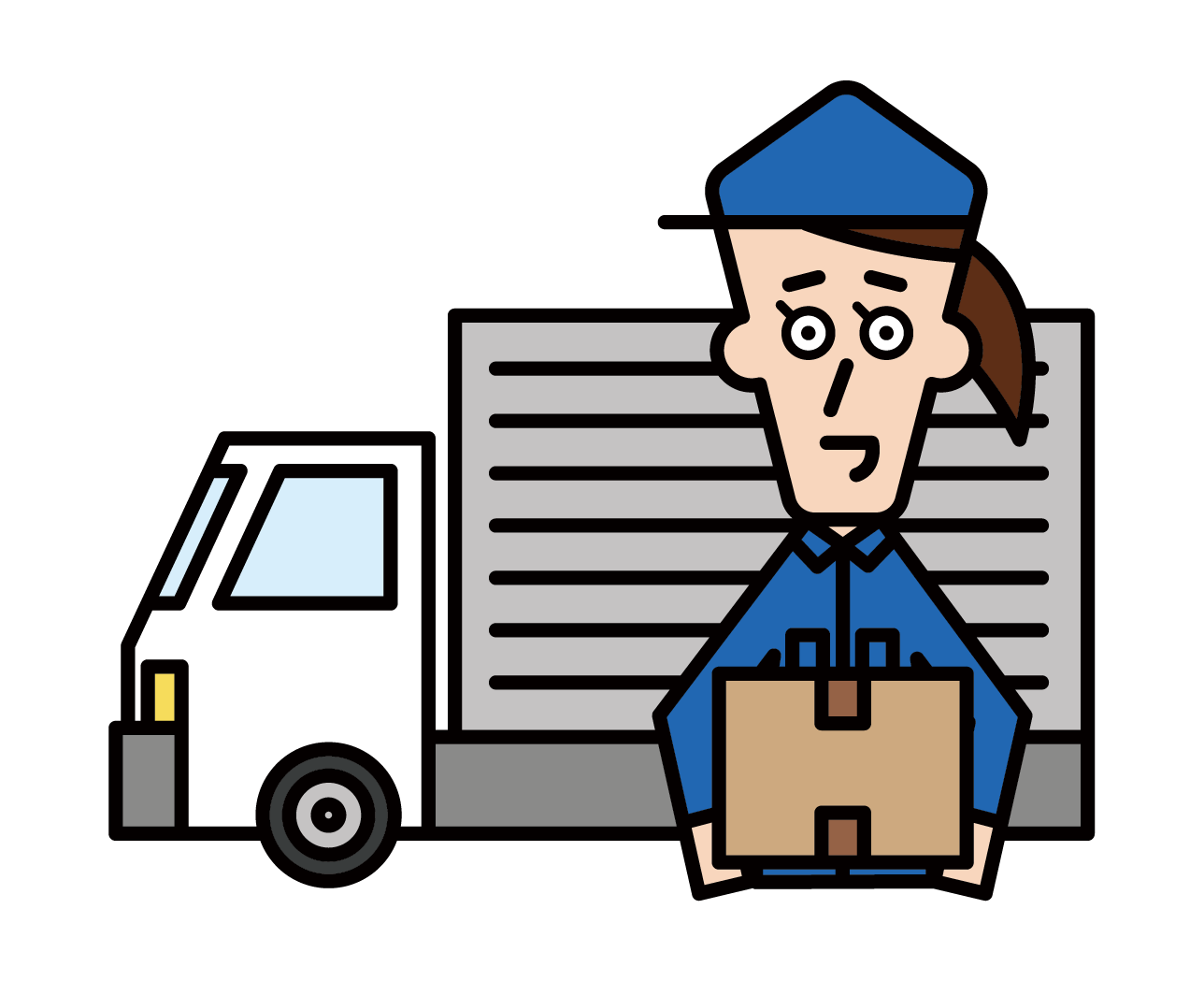 Truck Driver (Female) Illustration