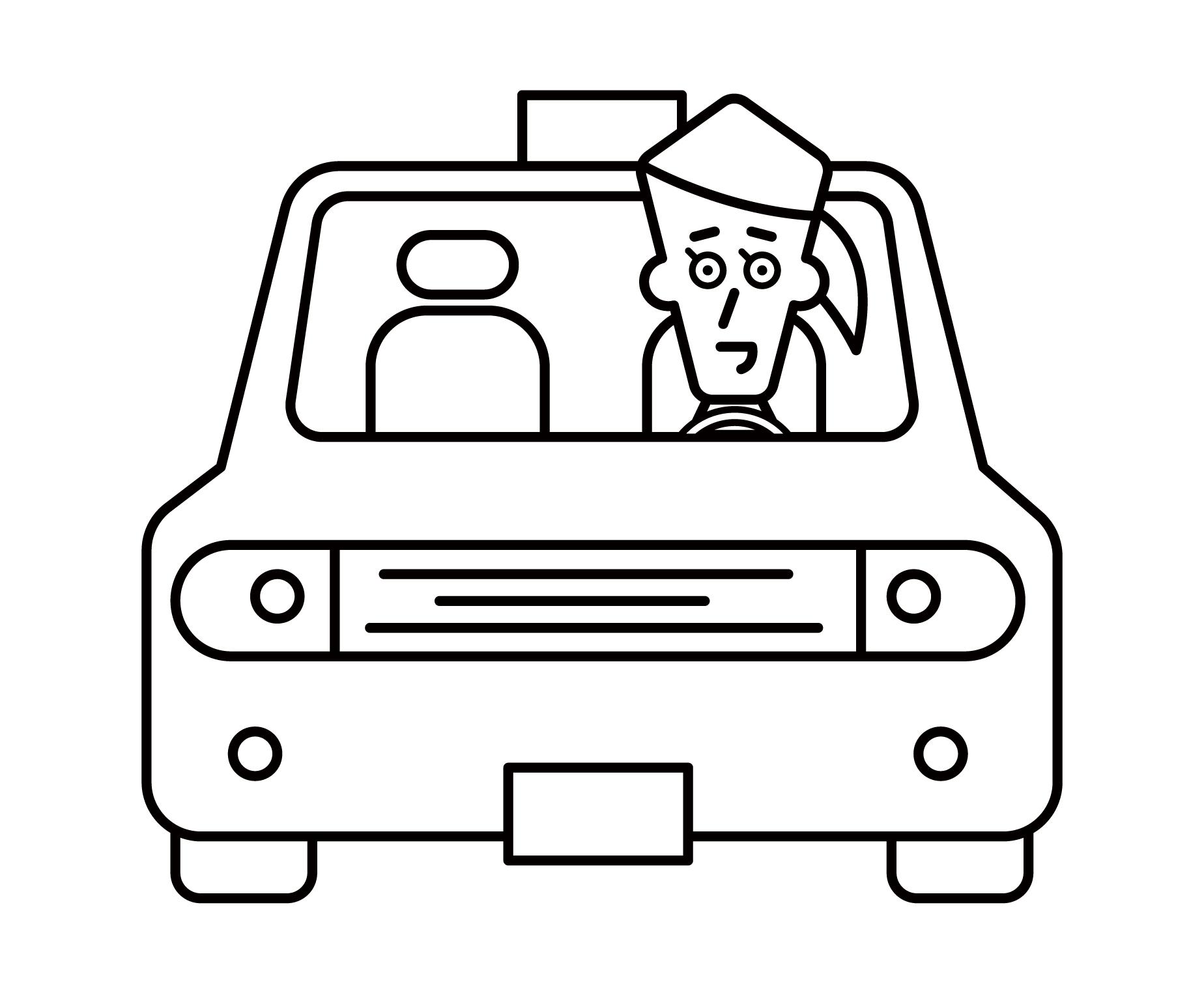 計程車司機（女性）插圖