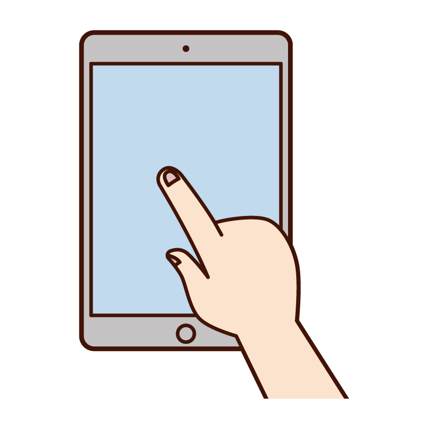 タブレットのイラスト フリーイラスト素材集 Kukukeke