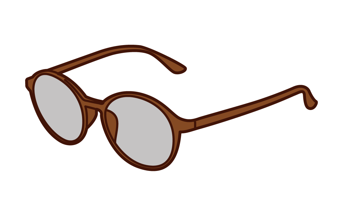 Illustration of round glasses