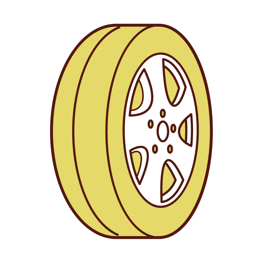 Automobile Tire Illustrations