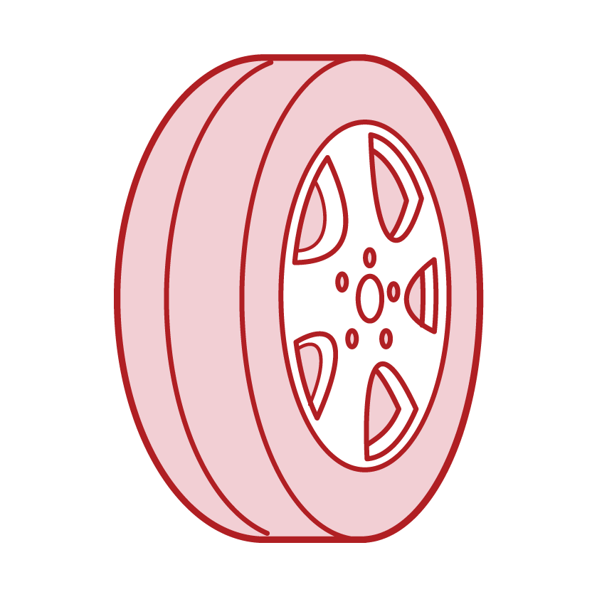 자동차 타이어 일러스트