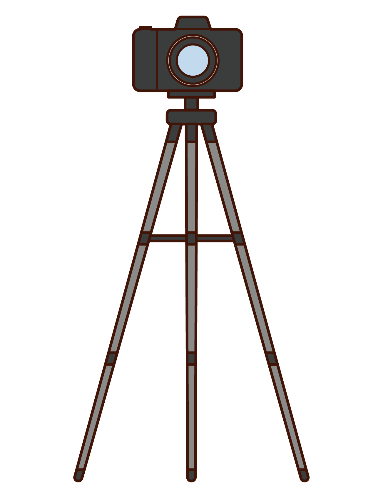 Tripod and camera illustrations