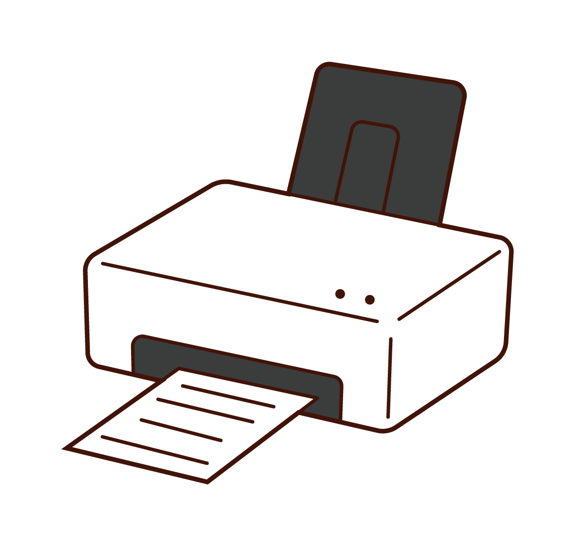 Illustration of a home printer