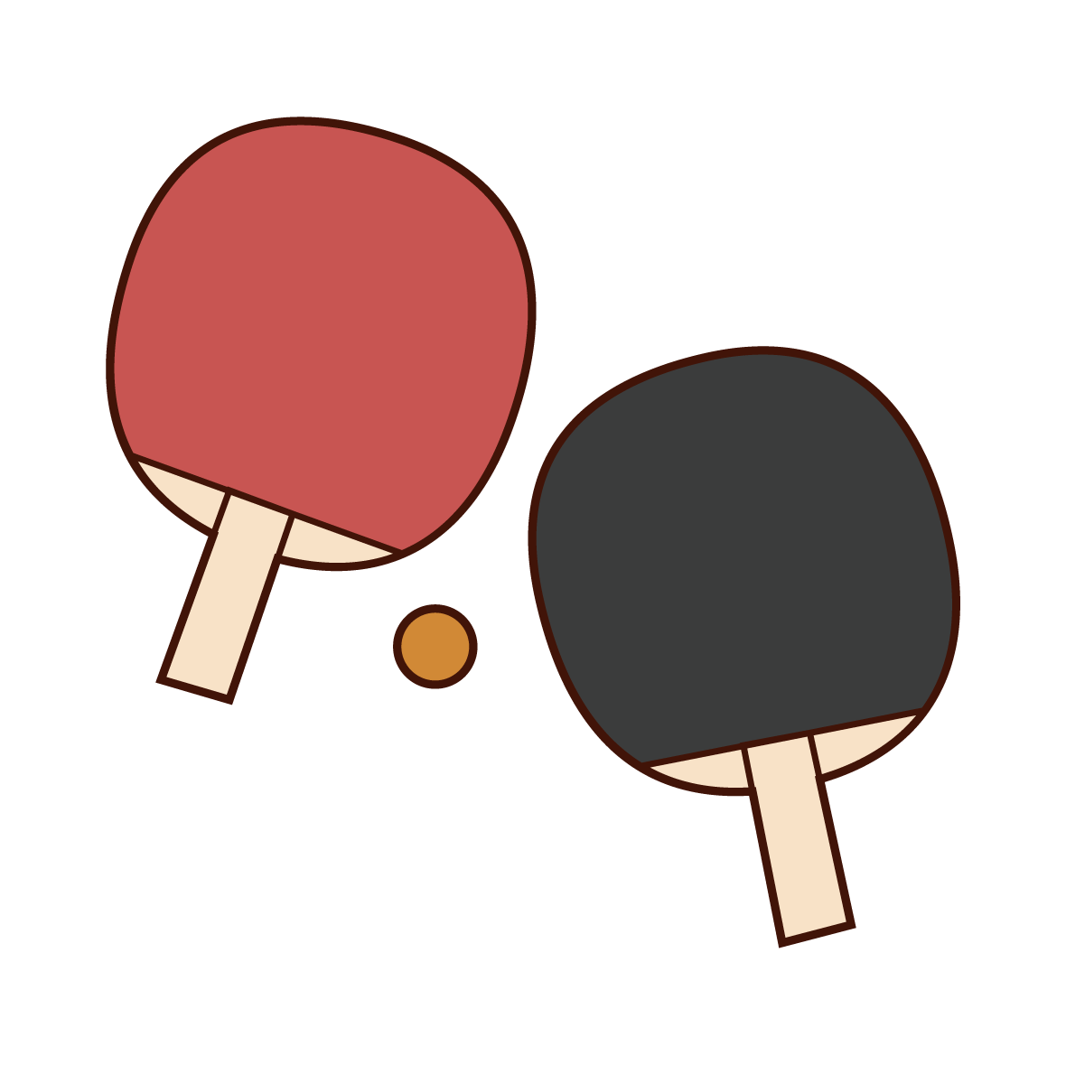 Table Tennis Racquet Illustration