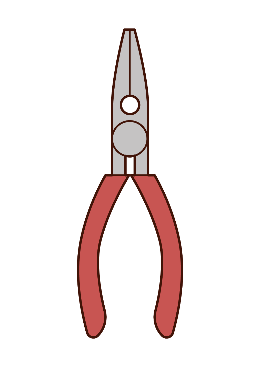 Illustration of a thin pliers