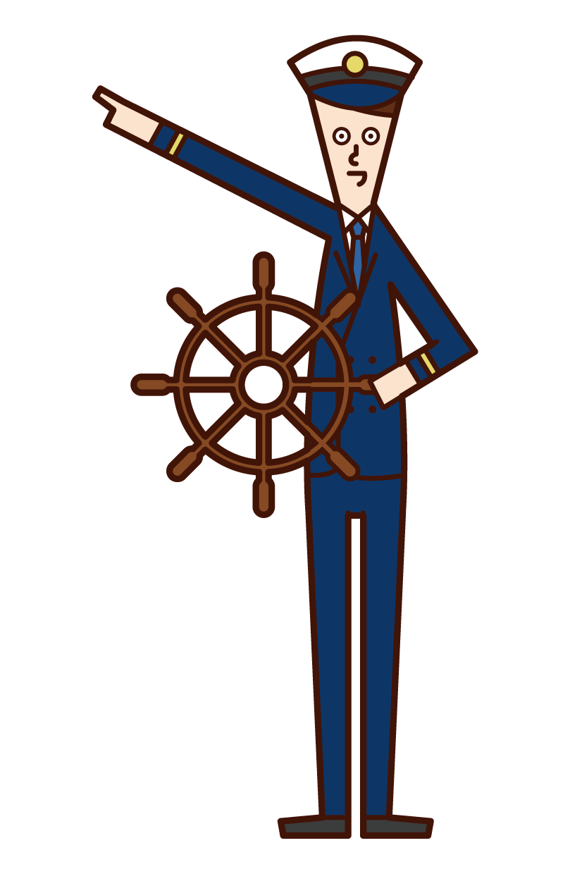 Illustration of a navigator (male)