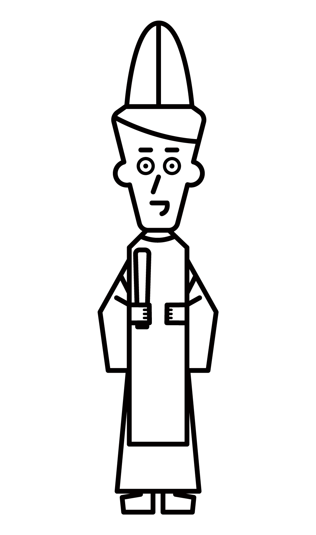 Illustration of priests and priests (male)