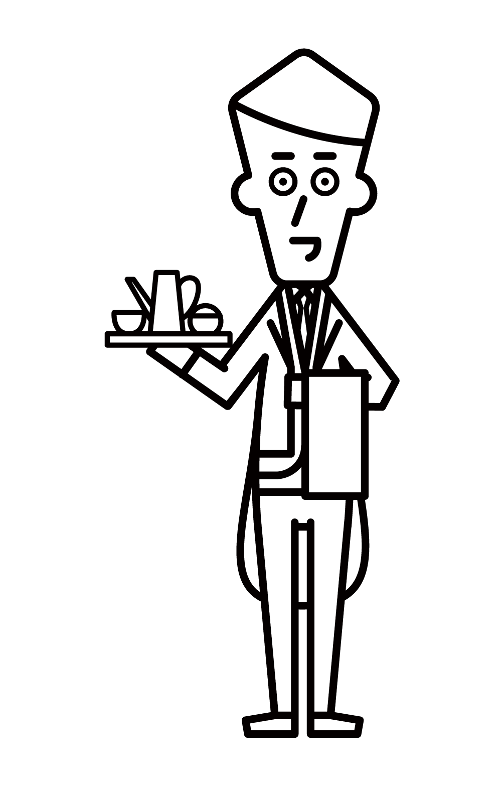 Illustration of butler (male)