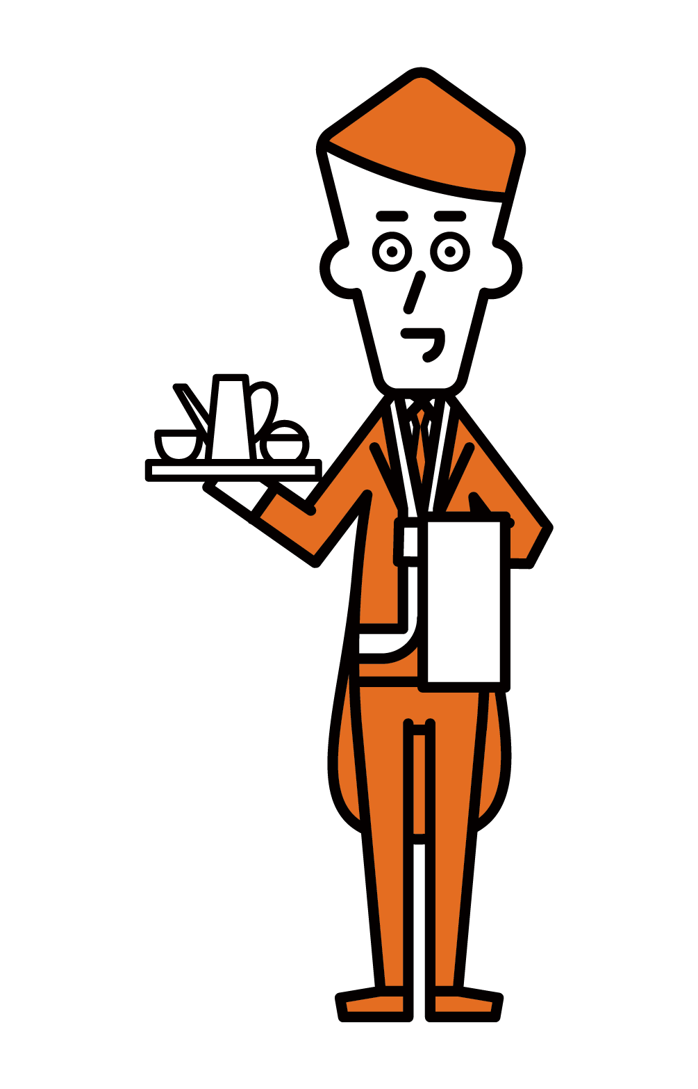 Illustration of butler (male)