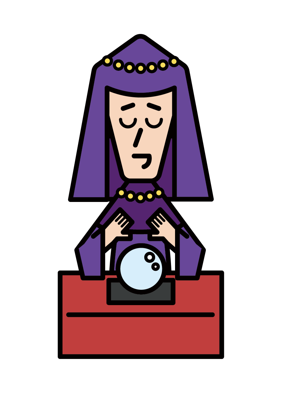 Illustration of a crystal ball