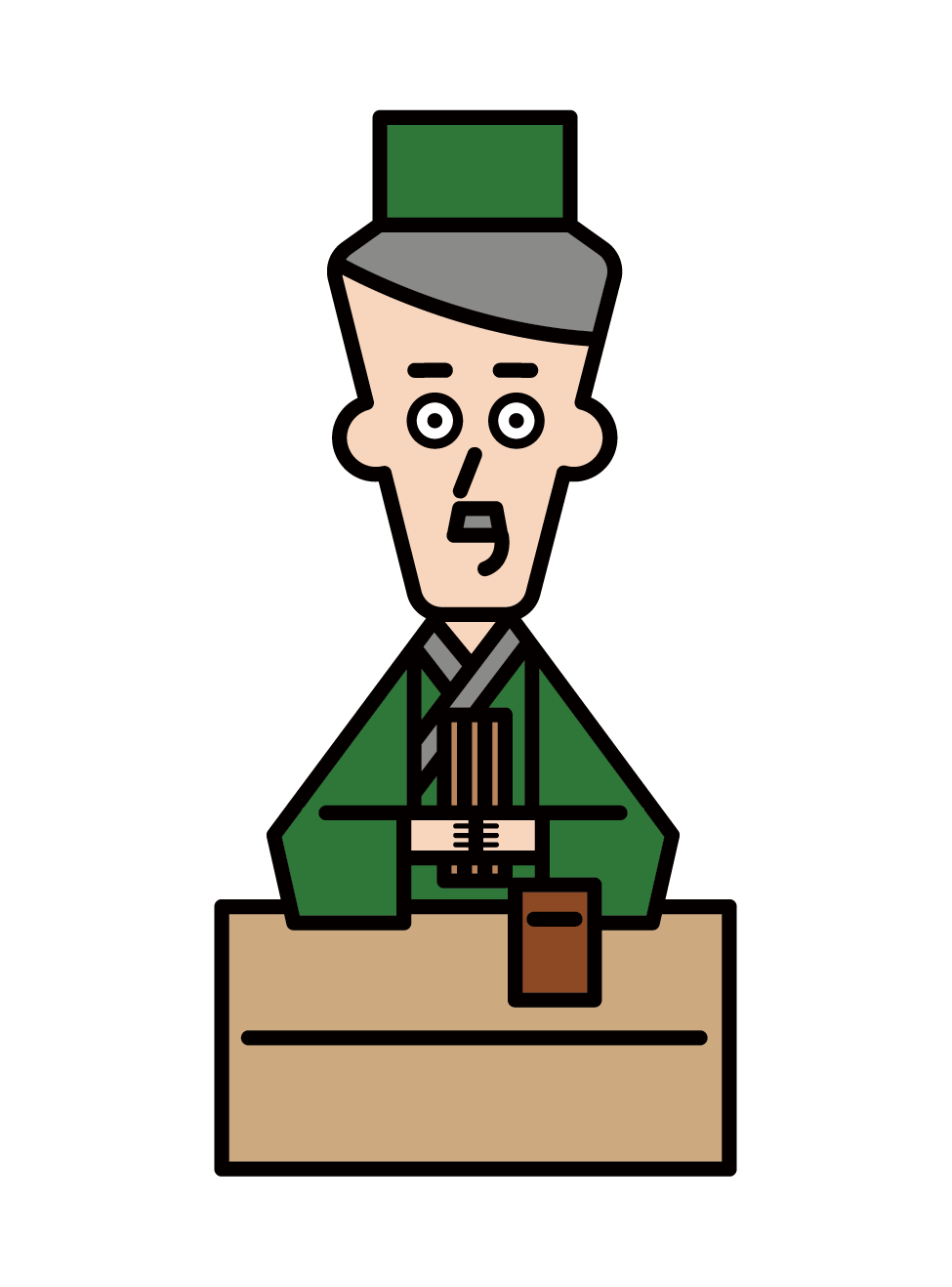 Illustration of a fortune teller (male)