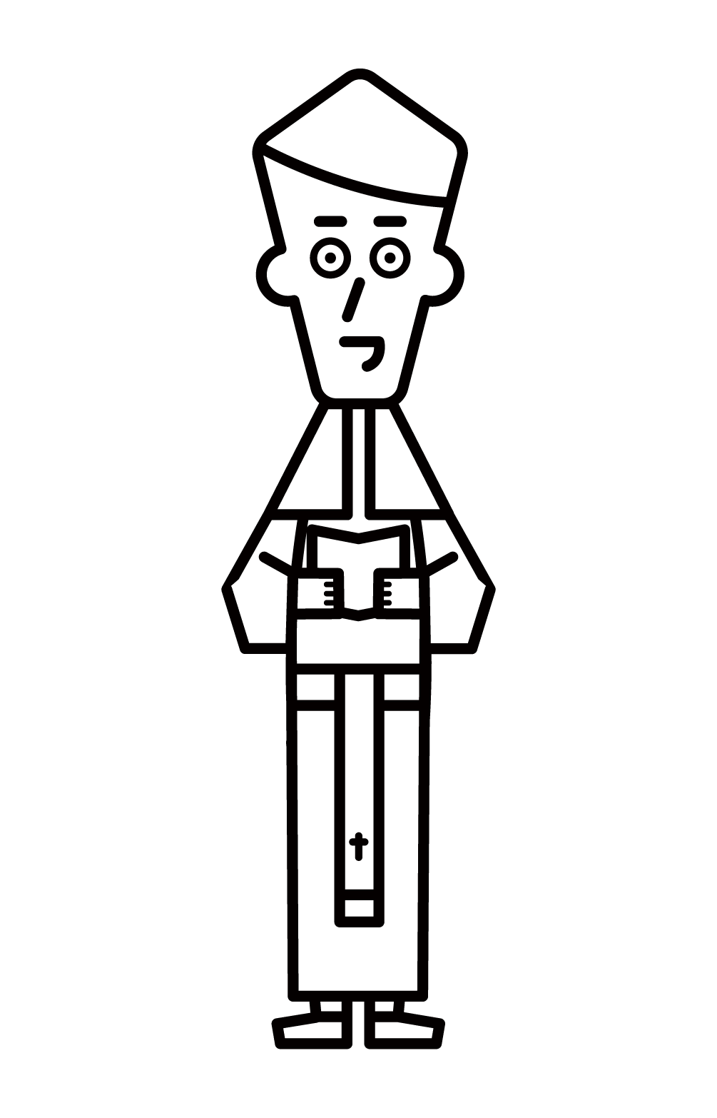 Illustration of a priest (male)