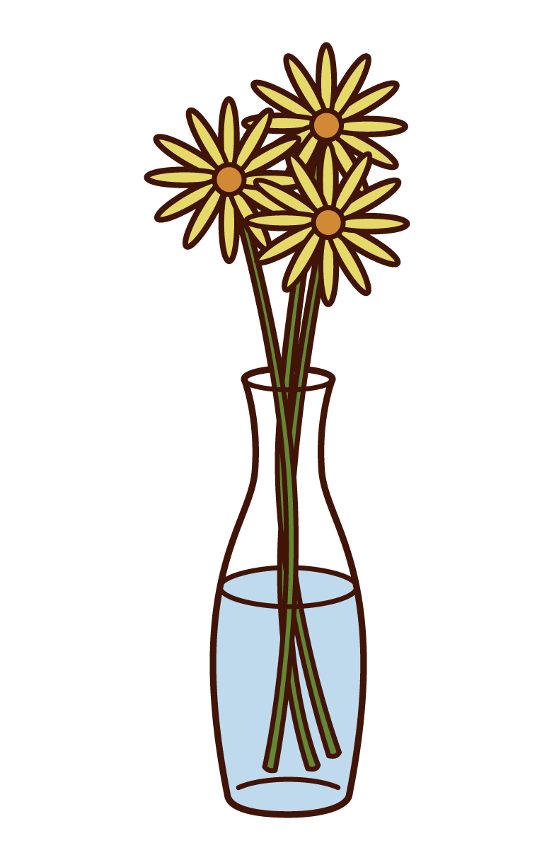 花瓶里的花插圖