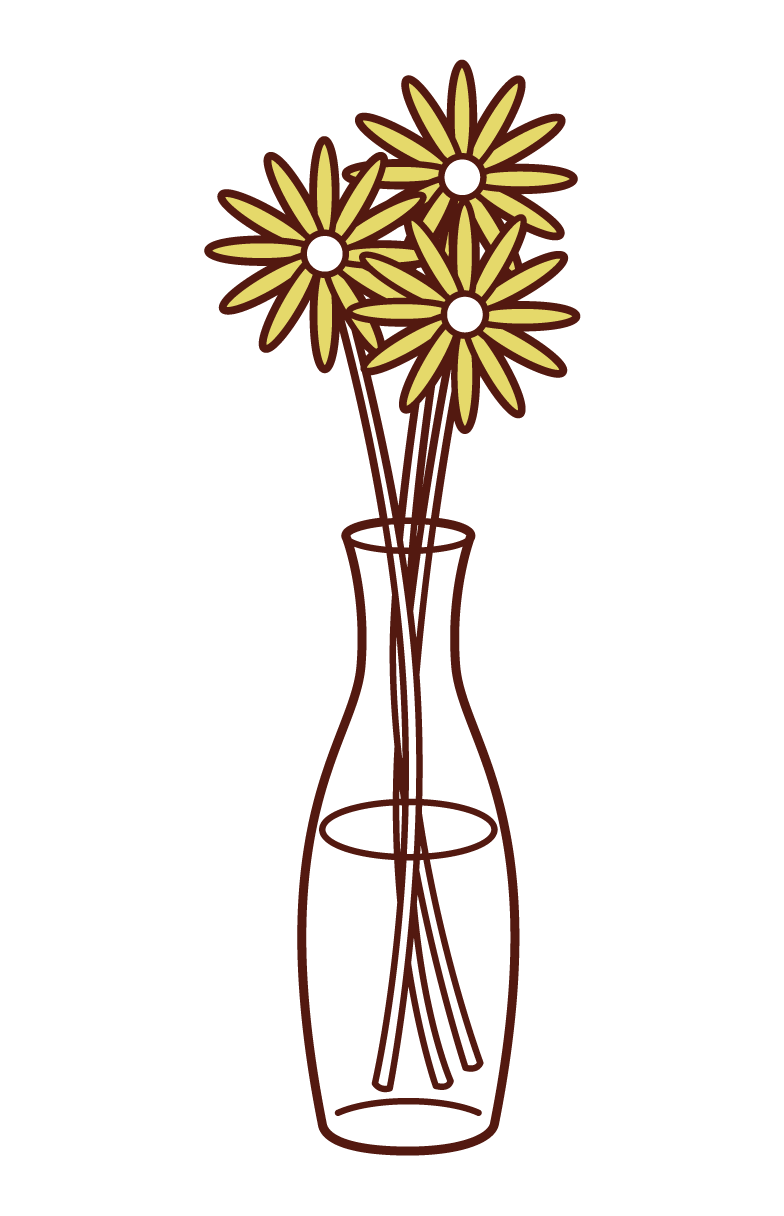 花瓶里的花插圖