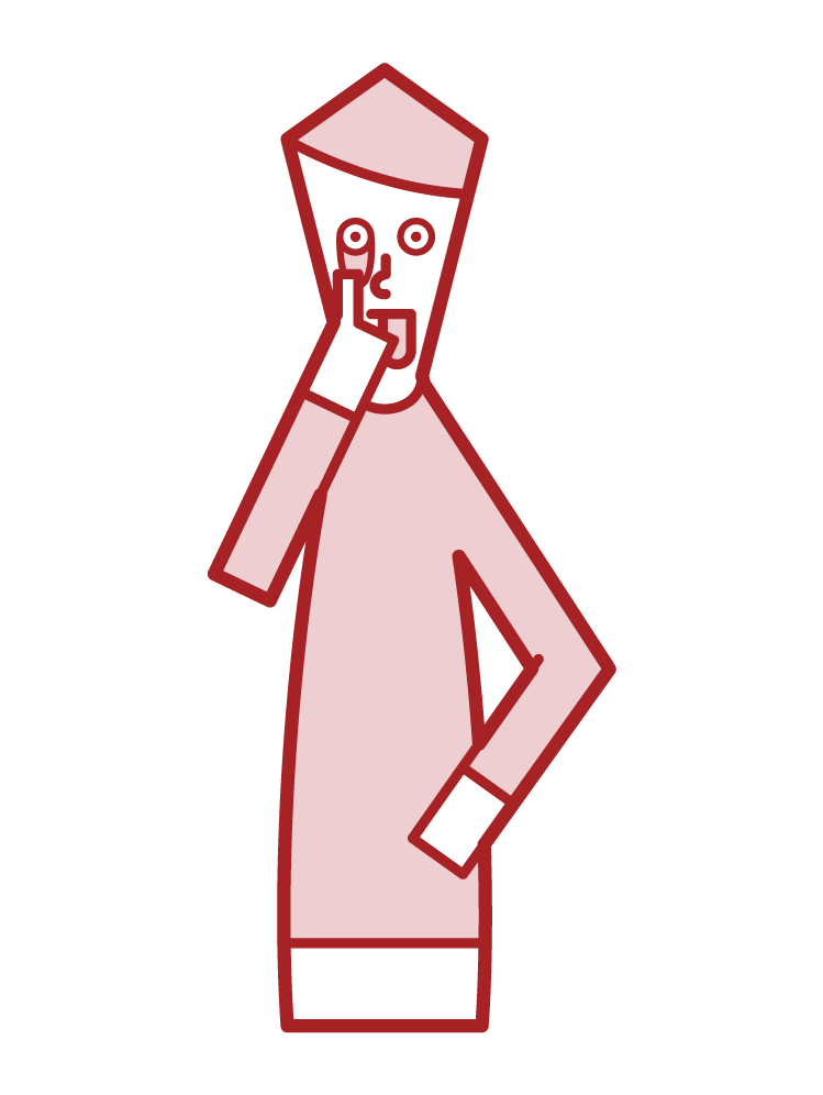 Illustration of a man who does an akanbee