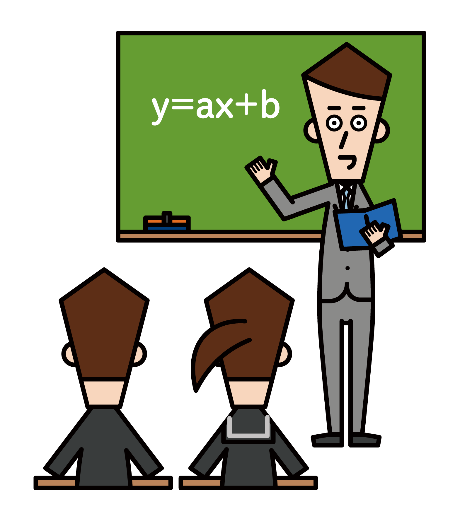 Illustration of a junior high school teacher (male)
