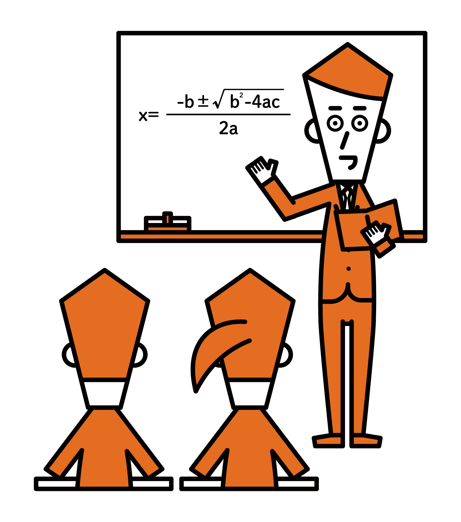 Illustration of a high school teacher (male)