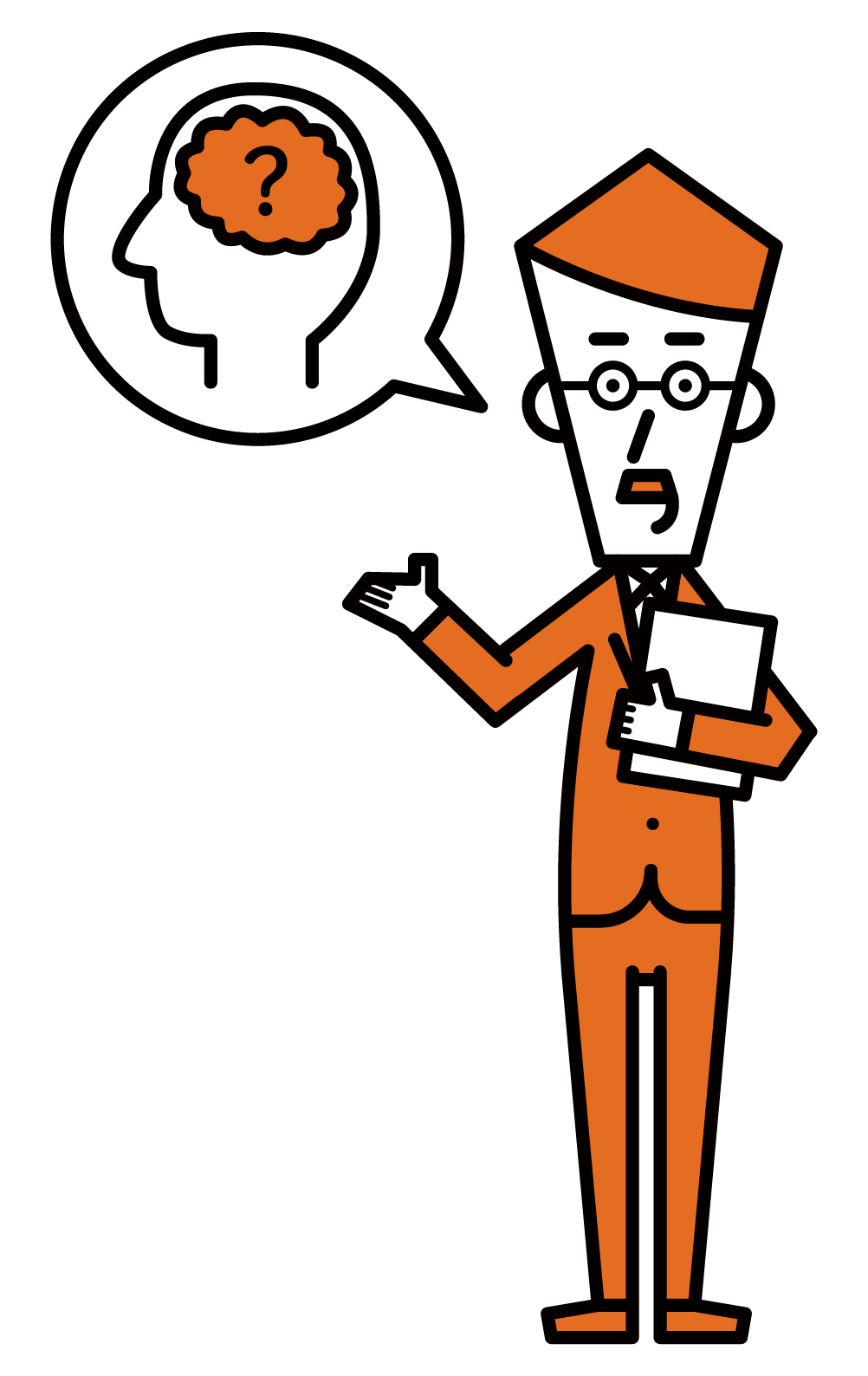 Illustration of a psychologist (male)