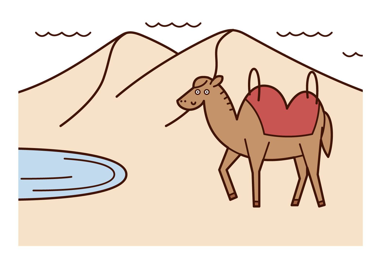 토토리 샌드 모래 언덕의 삽화