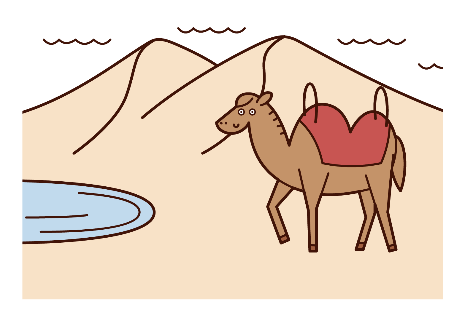 Illustration of Tottori Sand Dunes