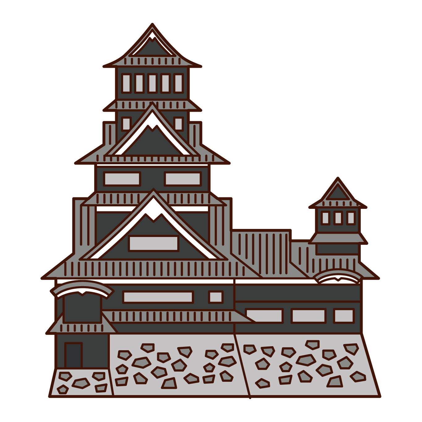 Illustration of Kumamoto Castle