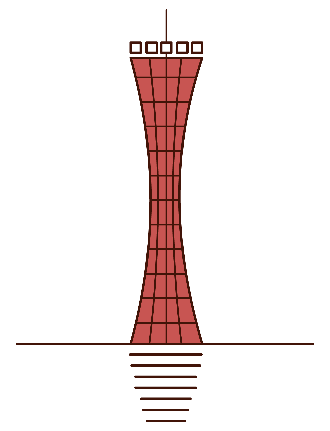 Illustration Of Kobe Port Tower フリーイラスト素材 Kukukeke ククケケ