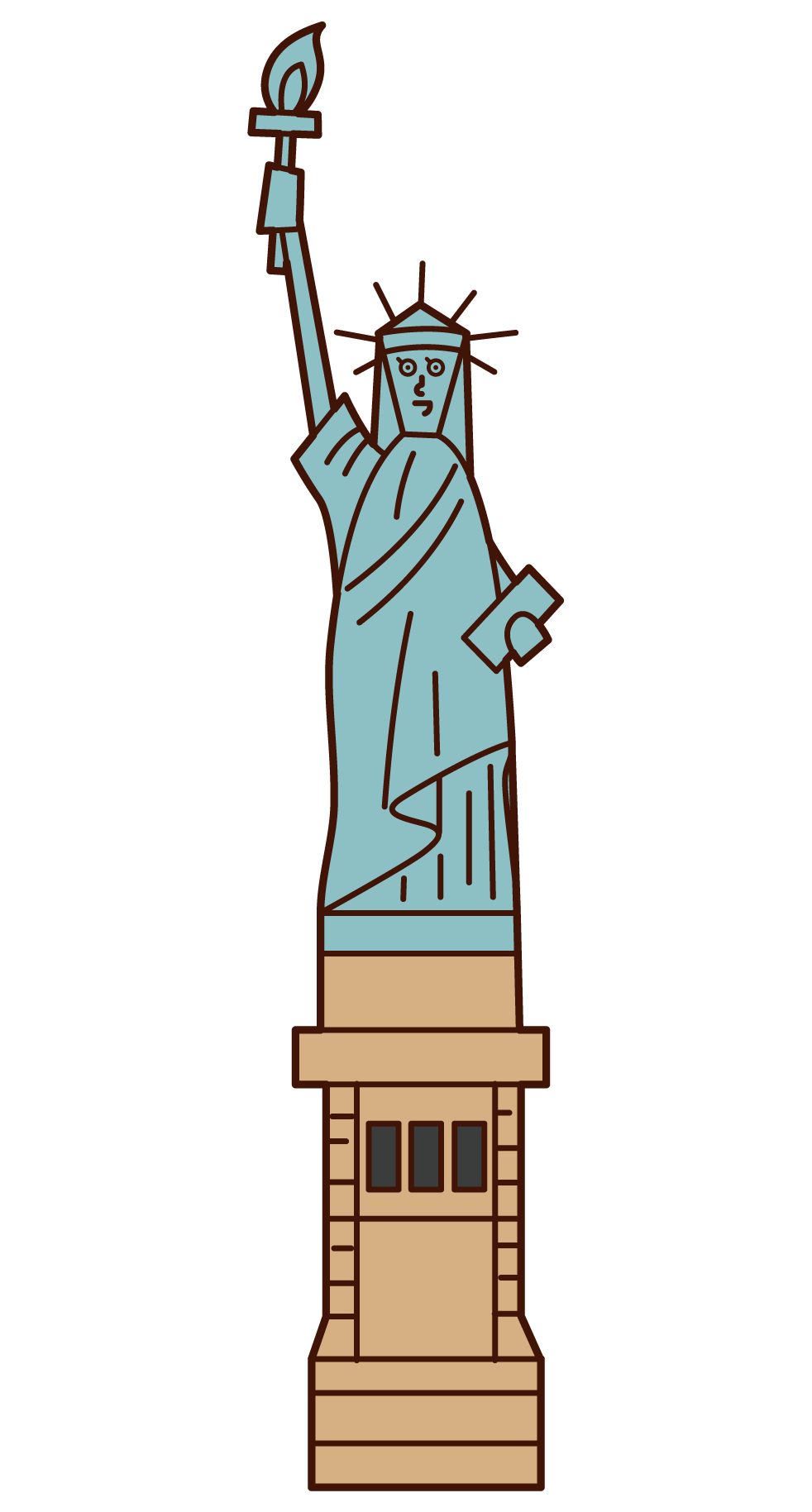 Illustration of the Statue of Liberty