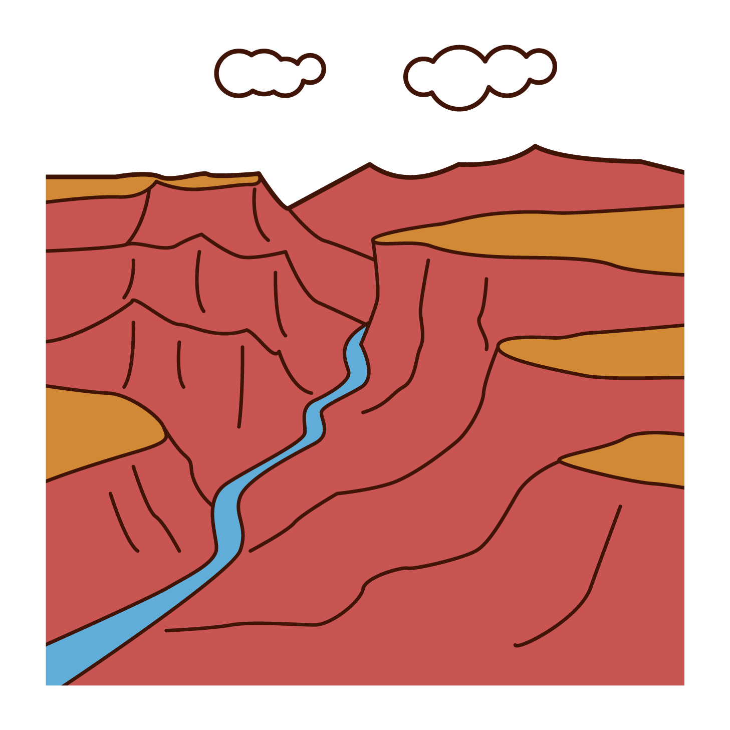 グランド・キャニオンのイラスト