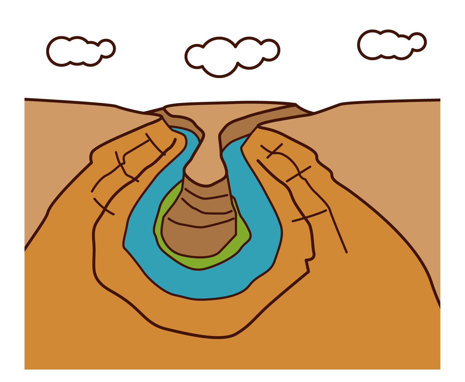 Horseshoe Bend Illustration