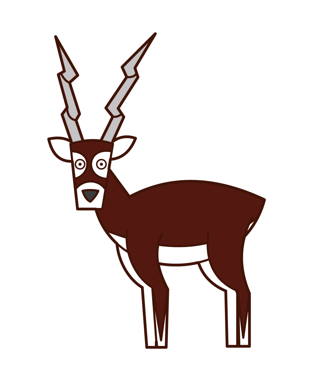Illustration of a horned sheep