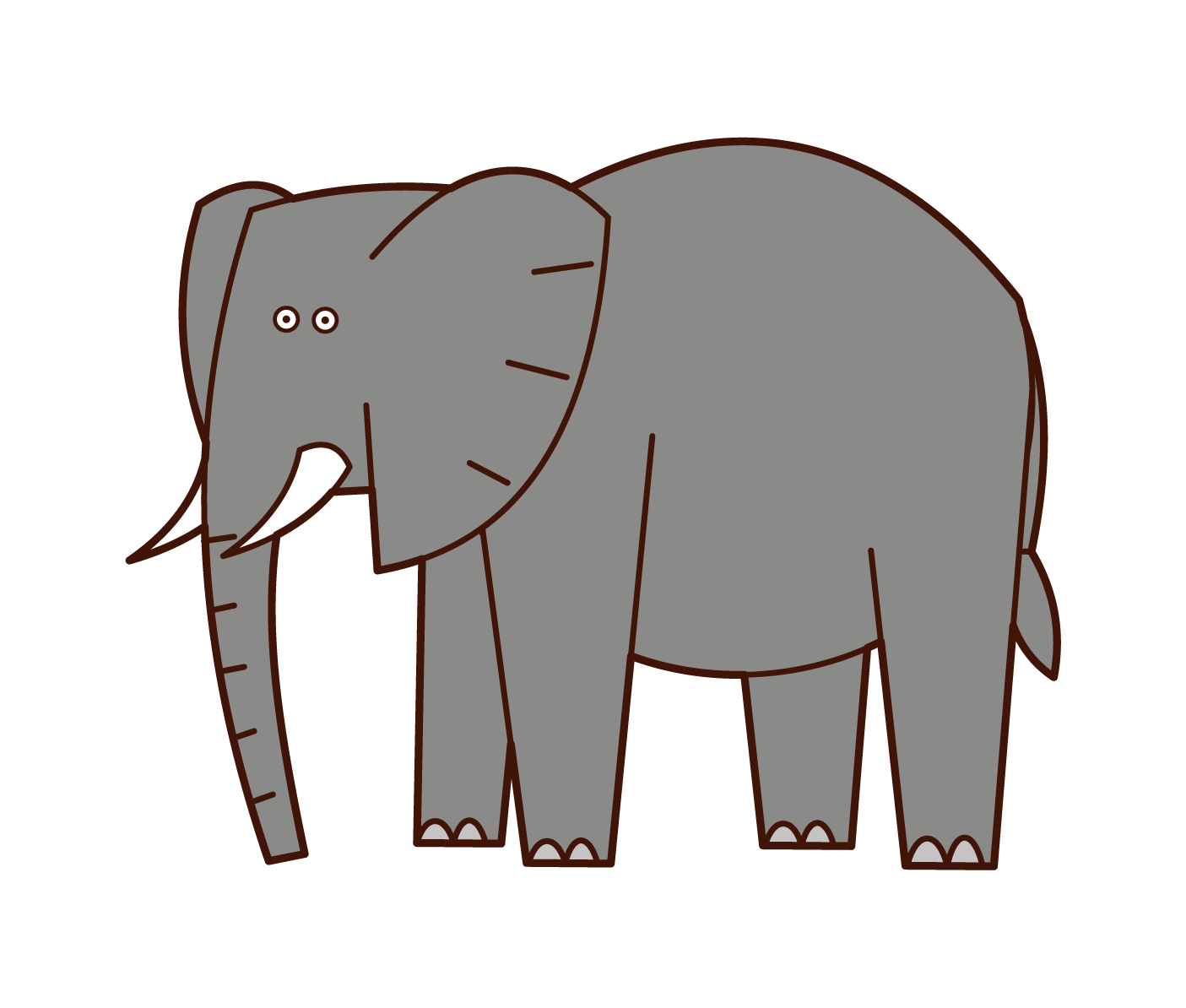 African Elephant Illustration