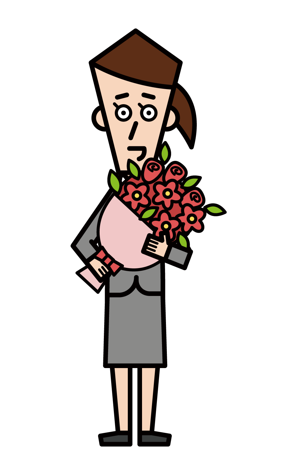 Flower Coordinator (Female) Illustration