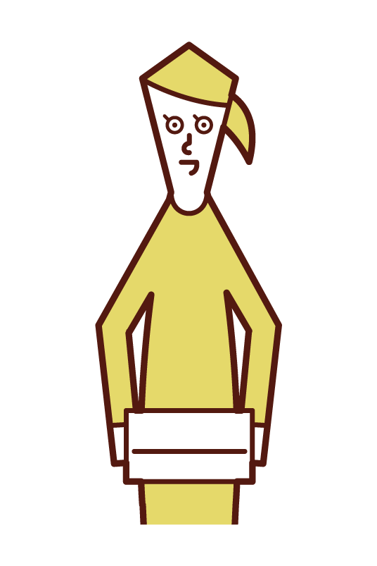 お礼を渡す人 女性 のイラスト フリーイラスト素材 Kukukeke ククケケ