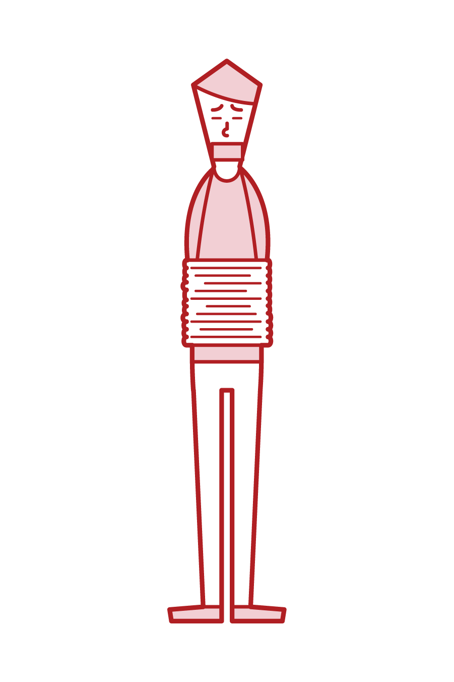 Illustration of abducted person (man)