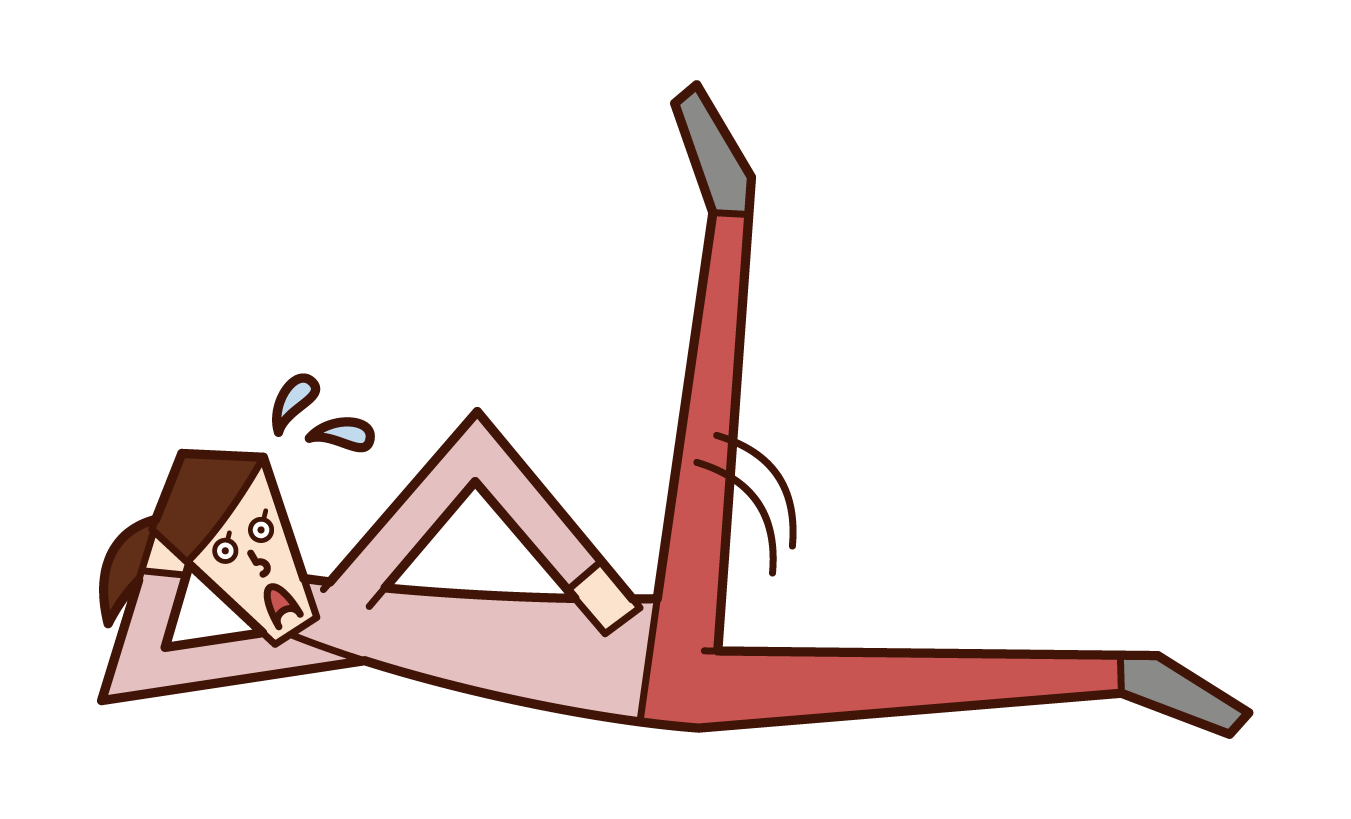 Illustration of a man who watches TV while lying down