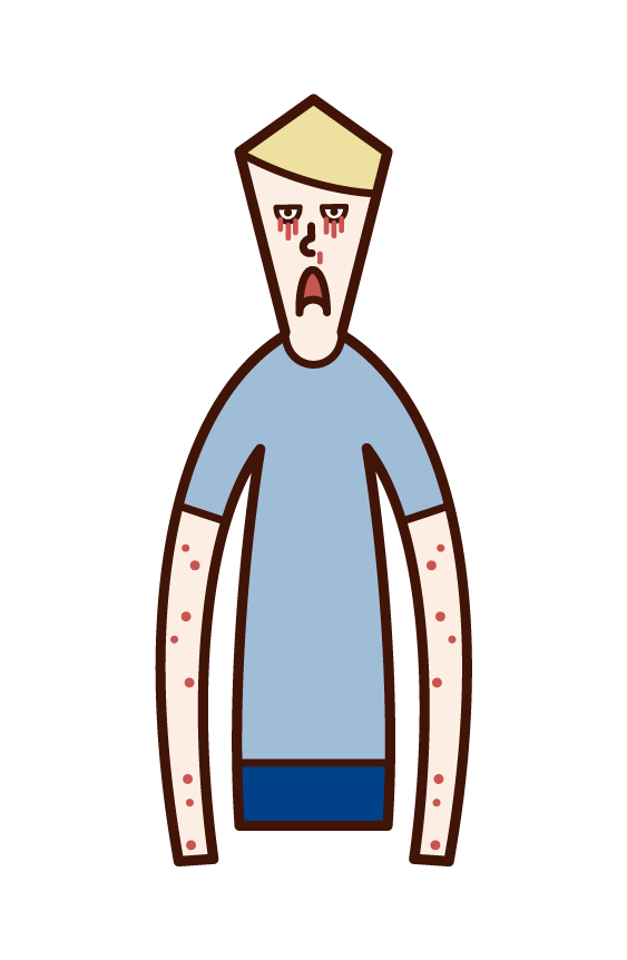 Illustration of Ebola (man)