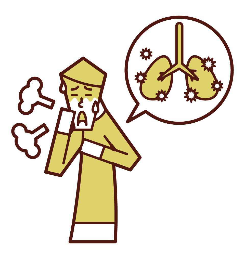 폐렴, 결핵 및 폐 질환 (남성)의 그림