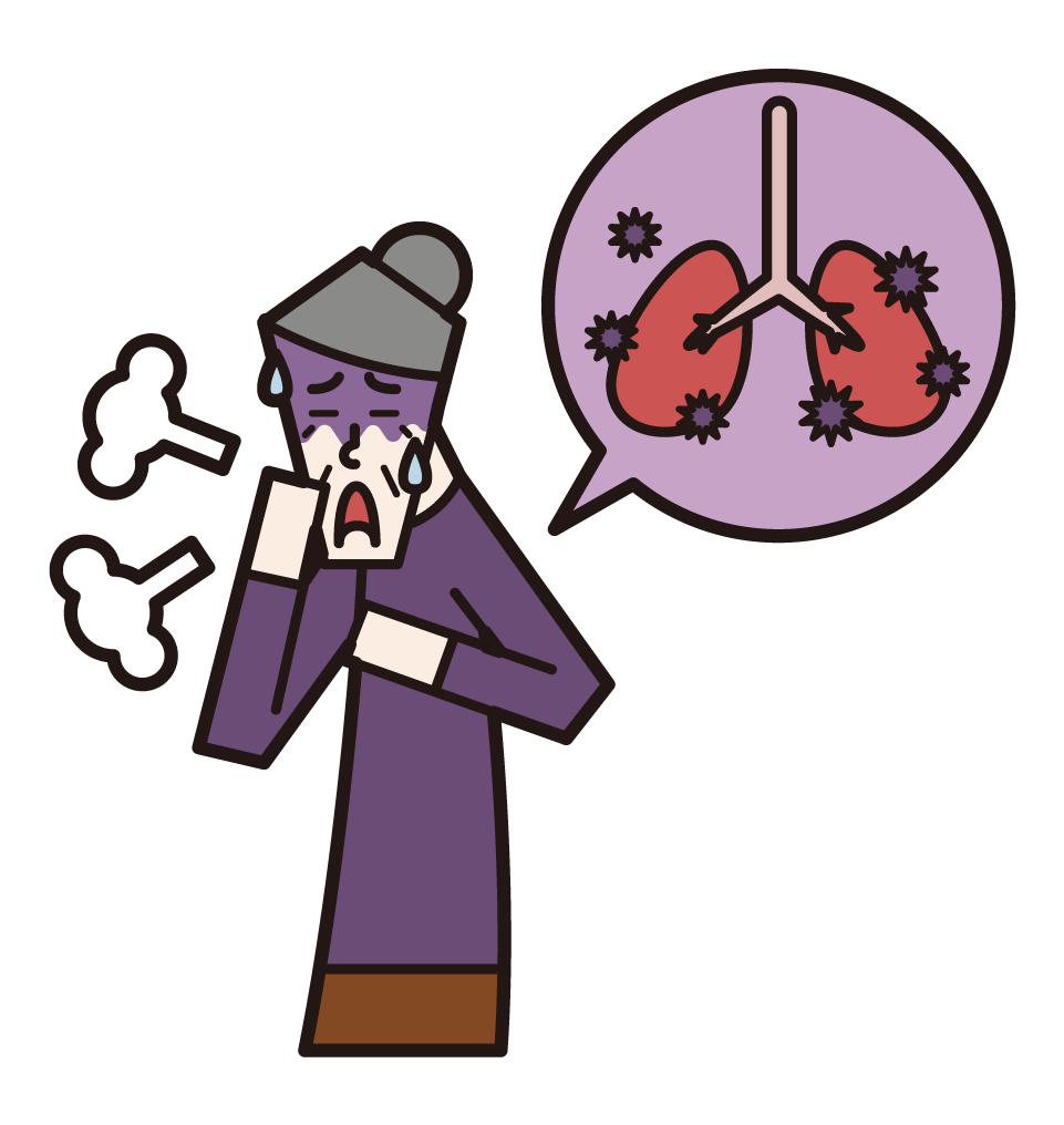 폐렴, 결핵 및 폐 질환 (여성)의 그림