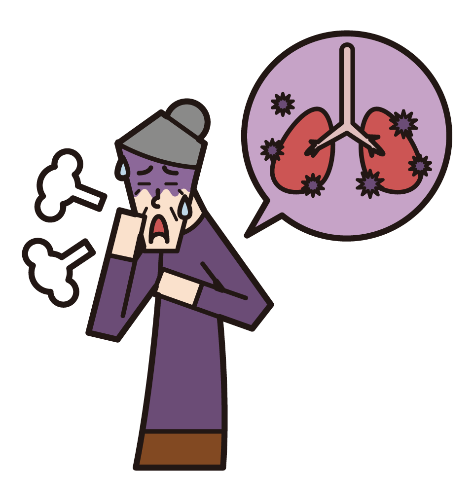 폐렴, 결핵 및 폐 질환 (여성)의 그림
