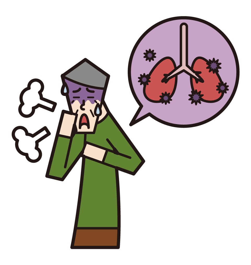 폐렴, 결핵 및 폐 질환 (남성)의 그림