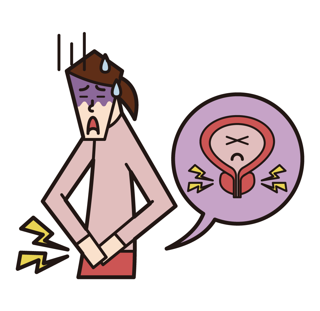 Illustration of unhealthy pancreas