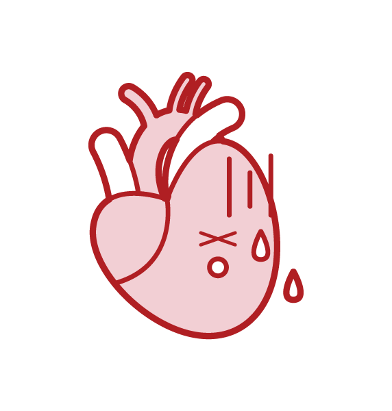 Unhealthy Heart Illustration